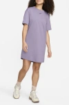 Nike Women's  Sportswear Chill Knit Oversized T-shirt Dress In Daybreak/black