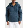 Nike Women's  Sportswear Essential Quilted Anorak Jacket In Armory Navy/sail