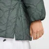 Nike Sportswear Essential Water Repellent Quilted Anorak In Vintage Green/sail
