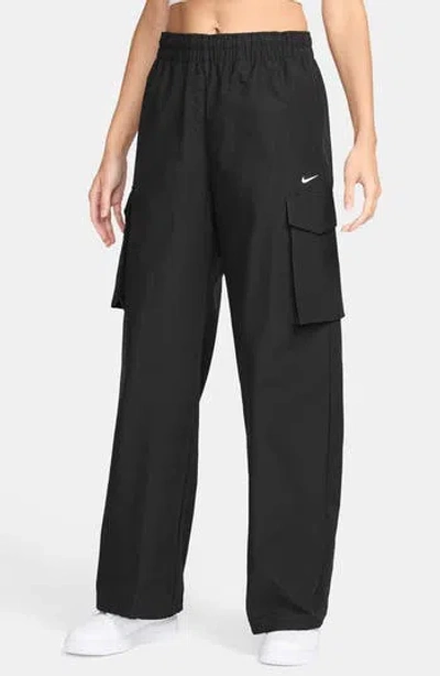 Nike Sportswear Everything Wovens Mid-rise Cargo Pants In Black