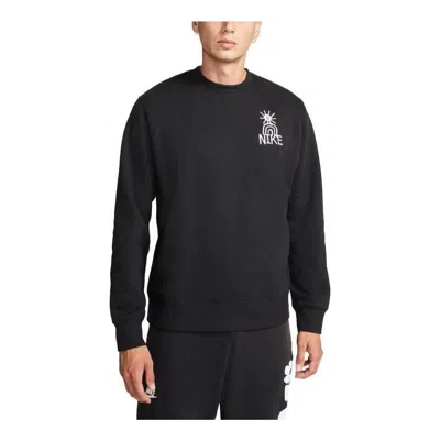 Nike Sportswear Fleece Crew Neck Sweatshirt 'black'