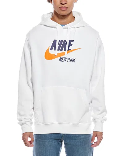 Nike Sportswear Fleece Hoodie In White
