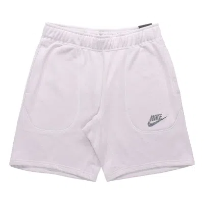 Nike Sportswear French Terry Shorts Solid Color Pure In White