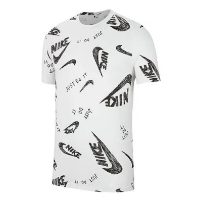 Nike Sportswear Full Logo Short Sleeve 'white'