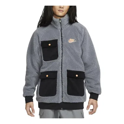 Nike Sportswear Full-zip Reversible Jacket 'grey' In Gray
