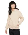 Nike Sportswear Club Fleece Big Kids' Oversized Full-zip Hoodie In Sndrft,whi