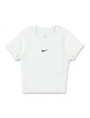Nike Cropped Tee In White