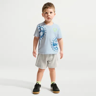 Nike Babies' Sportswear Goal Mode Toddler French Terry Shorts In Blue
