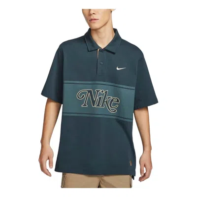 Nike Sportswear Graphic Polo Shirt Asia Sizing 'midnight Navy' In Blue