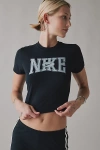 Nike Sportswear Graphic Slim Cropped Tee In Black, Women's At Urban Outfitters