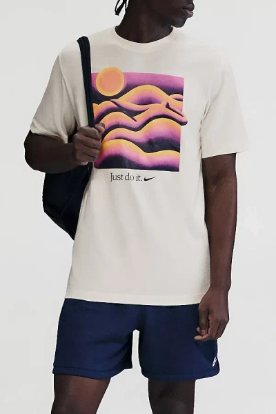 Nike Sportswear Graphic Tee In Ivory, Men's At Urban Outfitters In Neutral