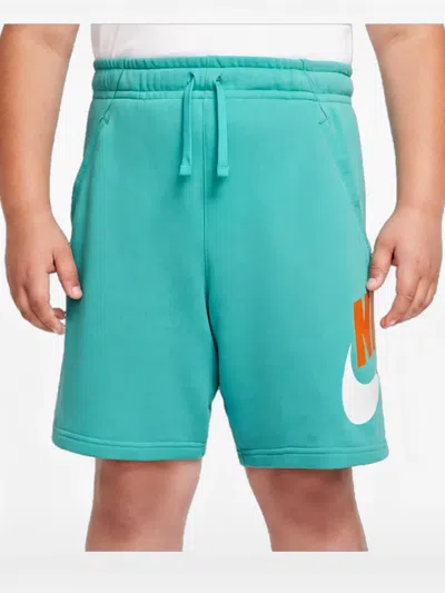 Nike Kids' Sportswear Hbr Club Fleece Drawstring-fastening Shorts In Green