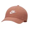 Nike Sportswear Heritage86 Futura Washed Cap 'mineral Clay' In Pink