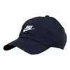 Nike Sportswear Heritage86 Futura Washed Cap 'obsidian' In Black