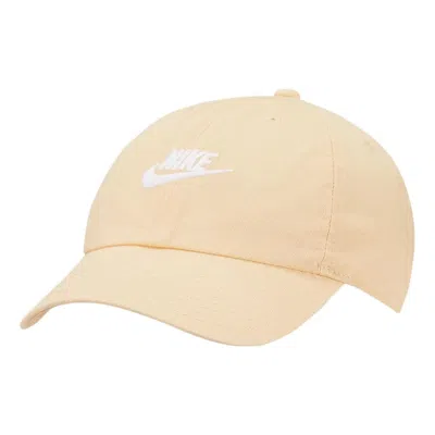 Nike Sportswear Heritage86 Futura Washed Cap 'orange Chalk White'