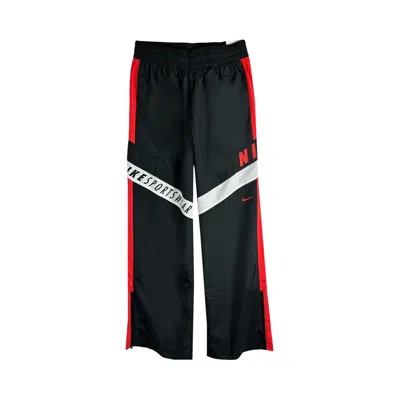 Pre-owned Nike Sportswear High-waisted Pants 'black/light Crimson/white' | Women's Size L