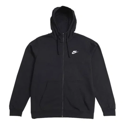 Nike Sportswear Hooded Fleece Jacket Men Black