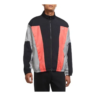 Nike Sportswear International Reissue Jacket Logo Colorblock In Black