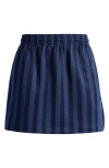 Nike Sportswear Jacquard Stripe Miniskirt In Blue