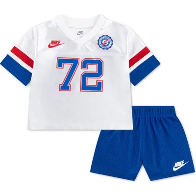 Nike Babies'  Sportswear Jersey & Mesh Shorts Set In Blue