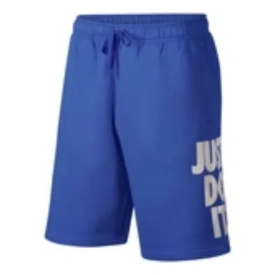 Nike Sportswear Just Do It Fleece Shorts 'royal Blue'