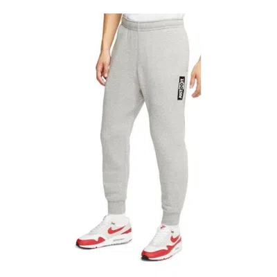 Nike Sportswear Just Do It Fleece Sweatpants 'light Heather Grey' In Gray