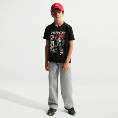 Nike Sportswear Kids' Loose Open-hem Pants In Gray