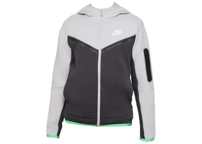 Pre-owned Nike Sportswear Kids' Tech Fleece Fullzip Hoodie In Light Smoke Grey/anthracite/sail