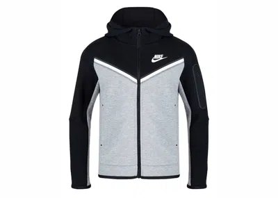 Pre-owned Nike Sportswear Kids' Tech Fleece Hoodie In Grey/black