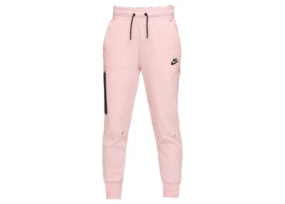 Pre-owned Nike Sportswear Kids' Tech Fleece Joggers In Pink Foam/heather/black