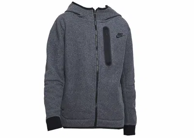 Pre-owned Nike Sportswear Kids' Tech Fleece Winterized Fullzip Hoodie In Black