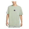 Nike Sportswear Label T-shirt Asia Sizing 'light Green' In Gray
