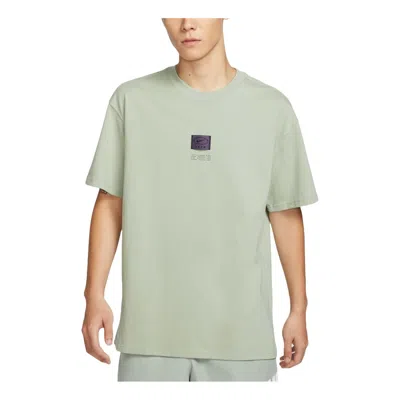 Nike Sportswear Label T-shirt Asia Sizing 'light Green' In Gray