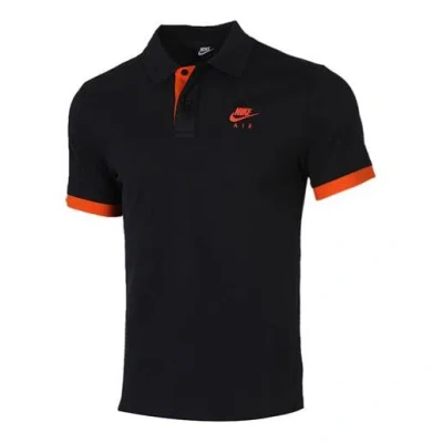 Nike Sportswear Lapel Short Sleeve Polo Shirt Black
