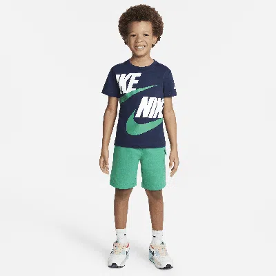 Nike Sportswear Little Kids' Cargo Shorts Set In Green
