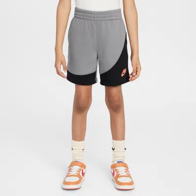 Nike Sportswear Little Kids' On The Move French Terry Shorts In Black
