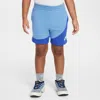 Nike Kids' On The Move Sweat Shorts In Blue