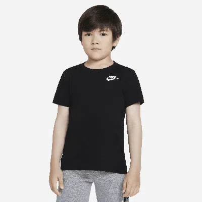 Nike Kids' Big Boys Sportswear Embroidered Futura Short Sleeve T-shirt In Black