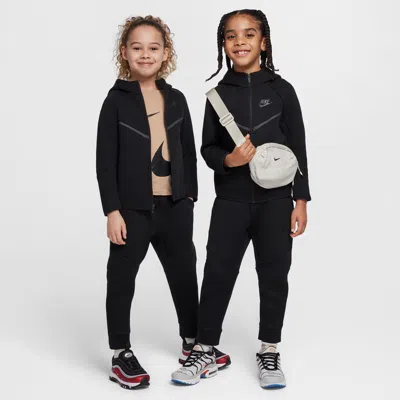 Nike Sportswear Little Kids' Tech Fleece 2-piece Full-zip Set In Black