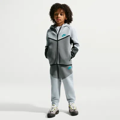 Nike Sportswear Little Kids' Tech Fleece 2-piece Full-zip Set In Gray