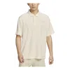 Nike Sportswear Logo Polo Shirt 'beige' In White