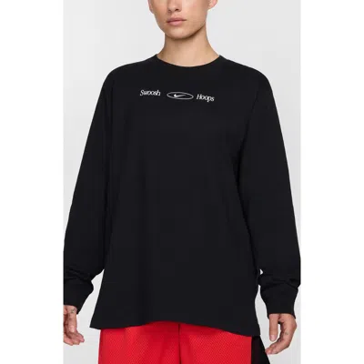 Nike Sportswear Long Sleeve Graphic T-shirt In Black