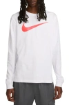 Nike Sportswear Long Sleeve T-shirt In White