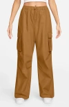 Nike Sportswear Loose Woven Cargo Pants In Brown