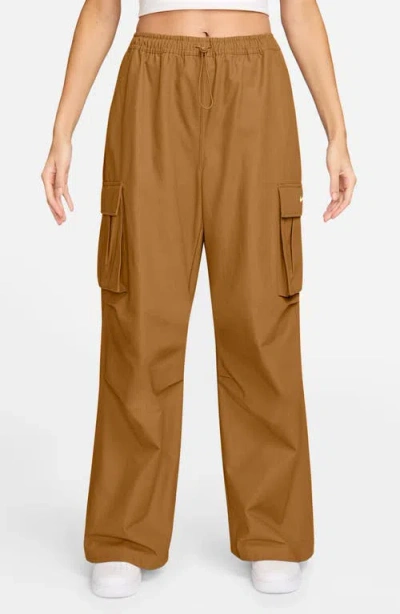 Nike Sportswear Loose Woven Cargo Pants In Brown