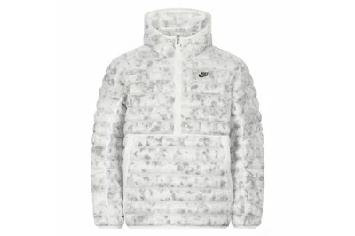 Pre-owned Nike Sportswear Marble Insulation Half-zip Jacket White