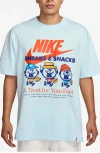 Nike Sportswear Max90 Cotton Graphic T-shirt In Glacier Blue