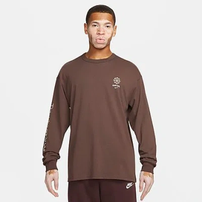 Nike Sportswear Max90 Long-sleeve T-shirt In Baroque Brown