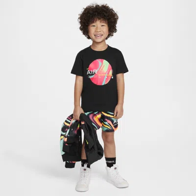 Nike Sportswear Maximum Volume Little Kids' Woven Dri-fit Shorts Set In Black