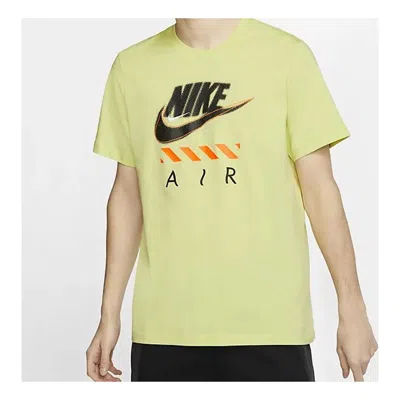Nike Sportswear Men Air Logo Cotton Short Light Lime Yellow